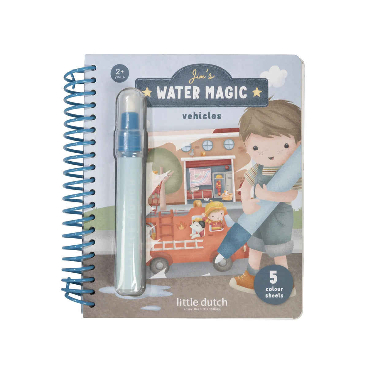 LITTLE DUTCH Wasserfarbenbuch - Jim & Fahrzeuge