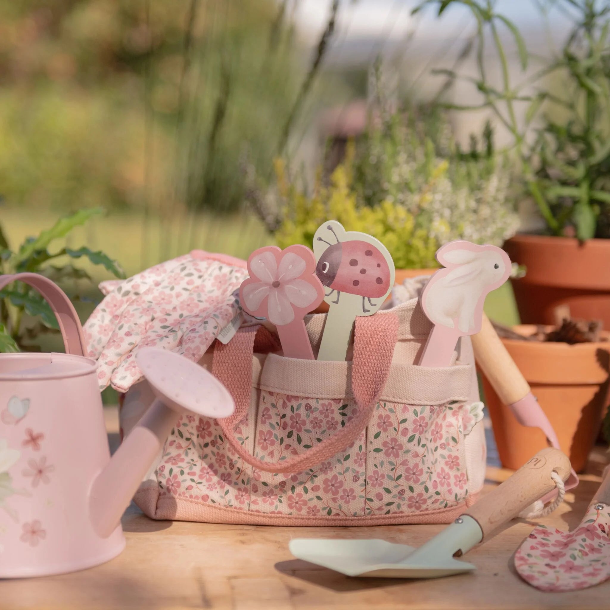 LITTLE DUTCH Garten Geschenkset 5-teilig - Fairy Garden rosa