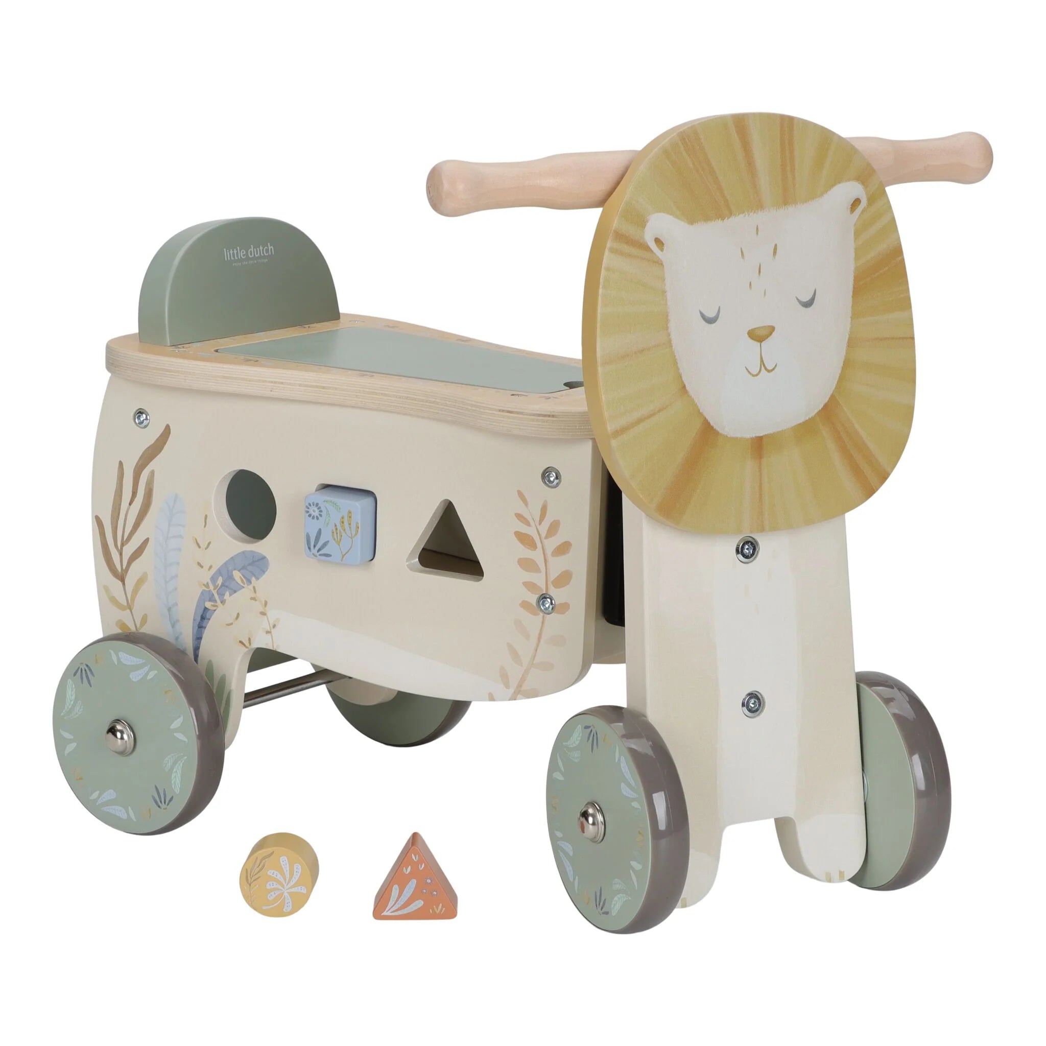 LITTLE DUTCH Laufrad Holz Löwe - Safari Friends