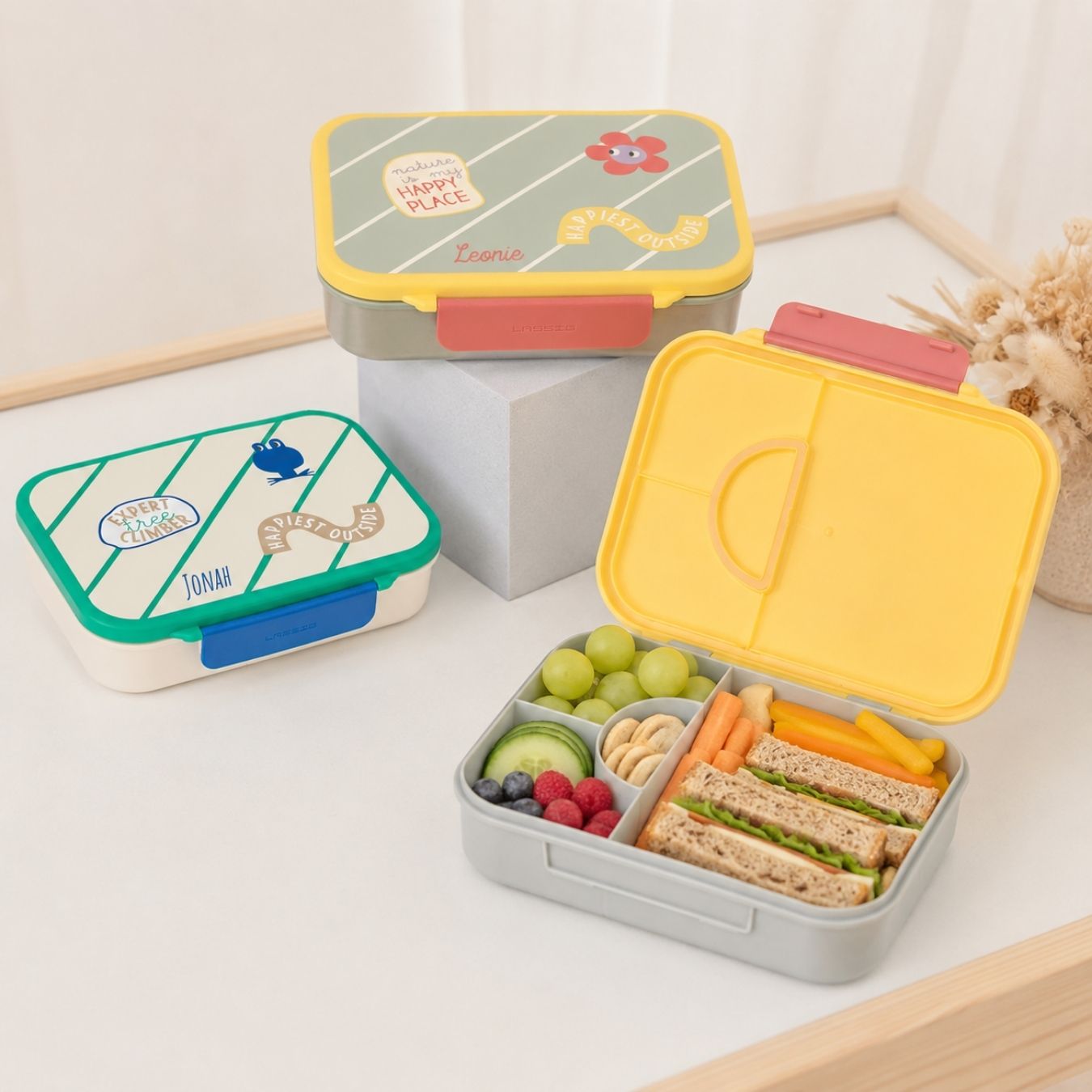LÄSSIG Bento Brotdose personalisiert - Happy Trails