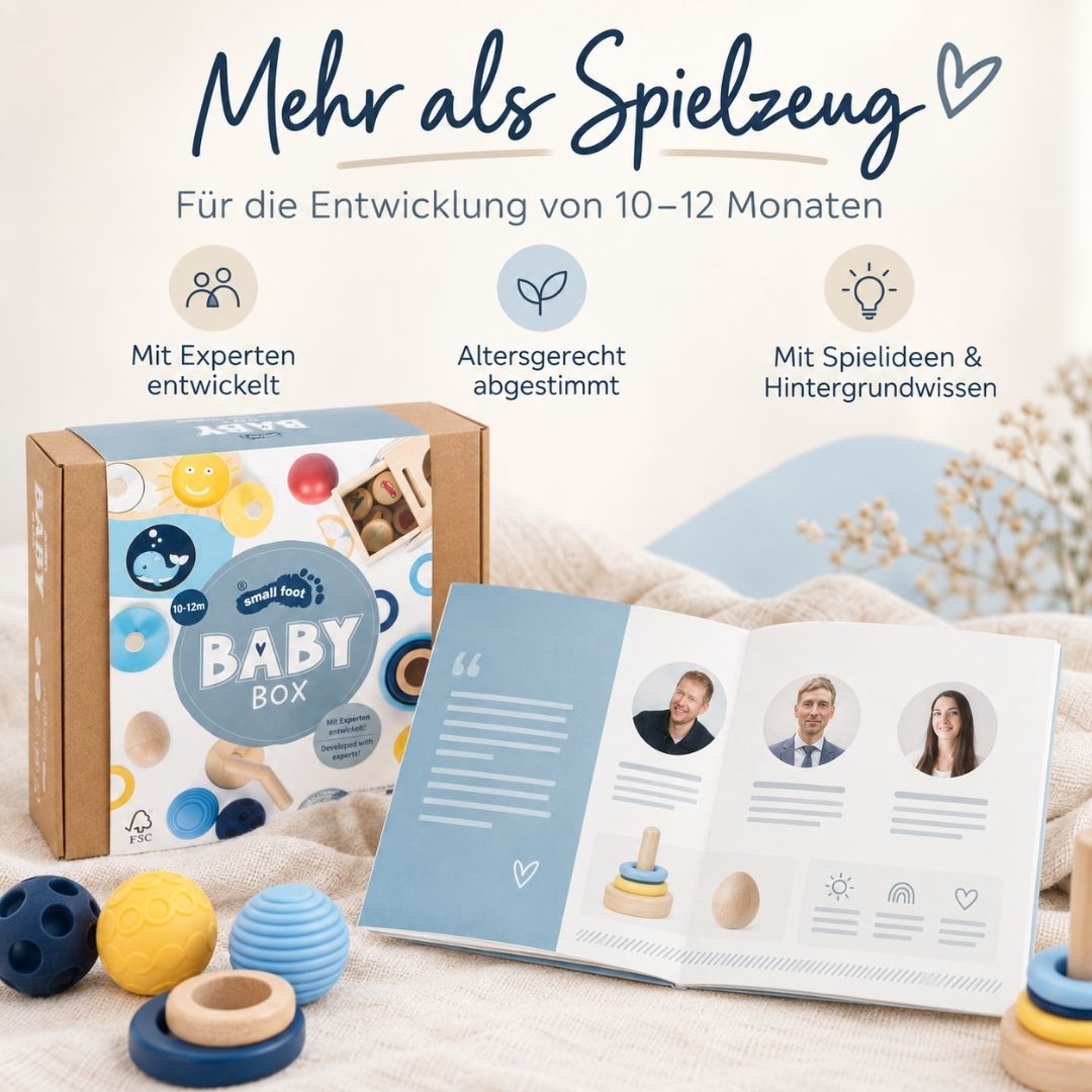SMALL FOOT Baby-Box - 10 - 12 Monate „Ordnen & Sortieren“