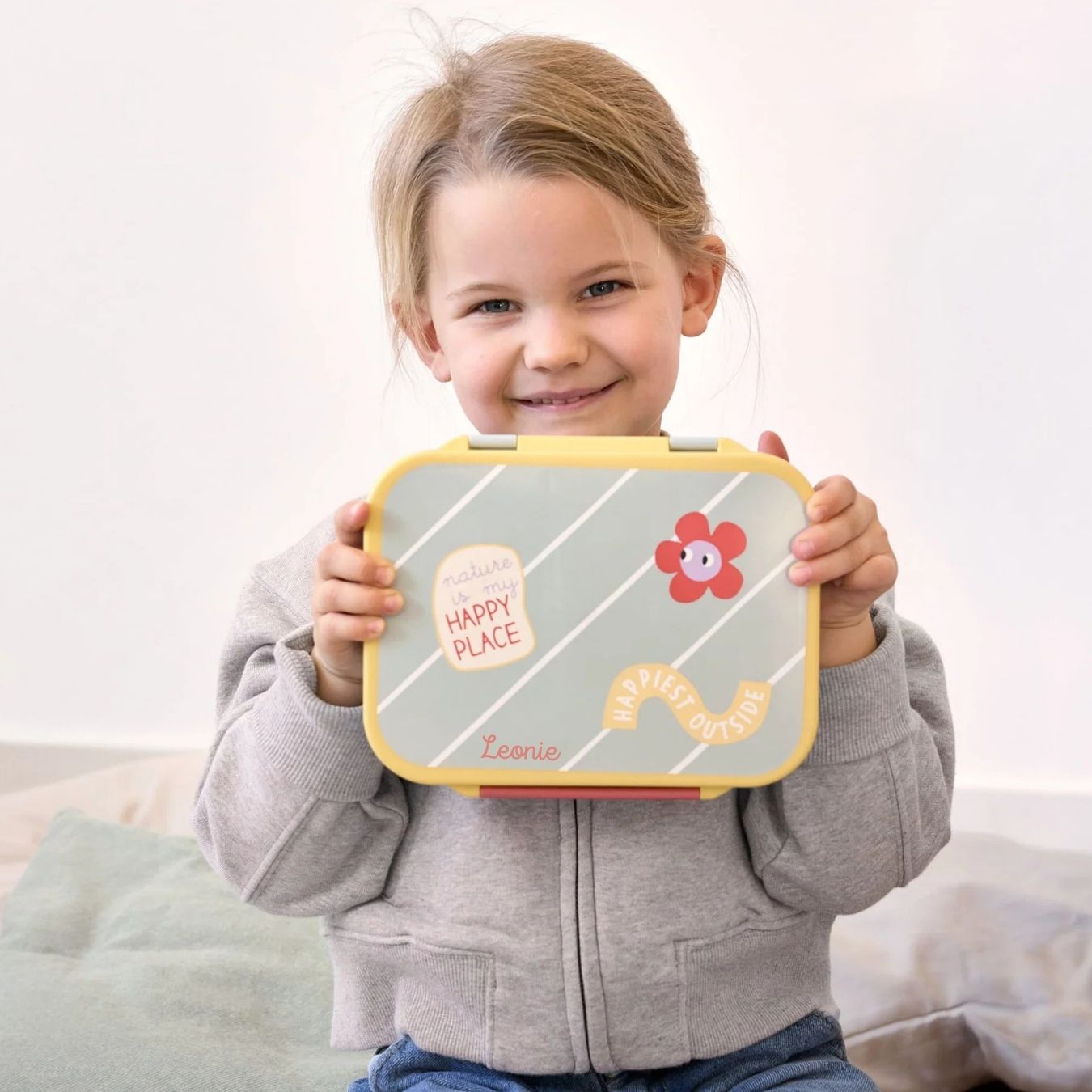 LÄSSIG Bento Brotdose personalisiert - Happy Trails