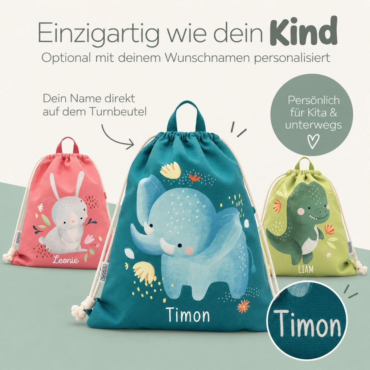 SASSI Turnbeutel personalisiert