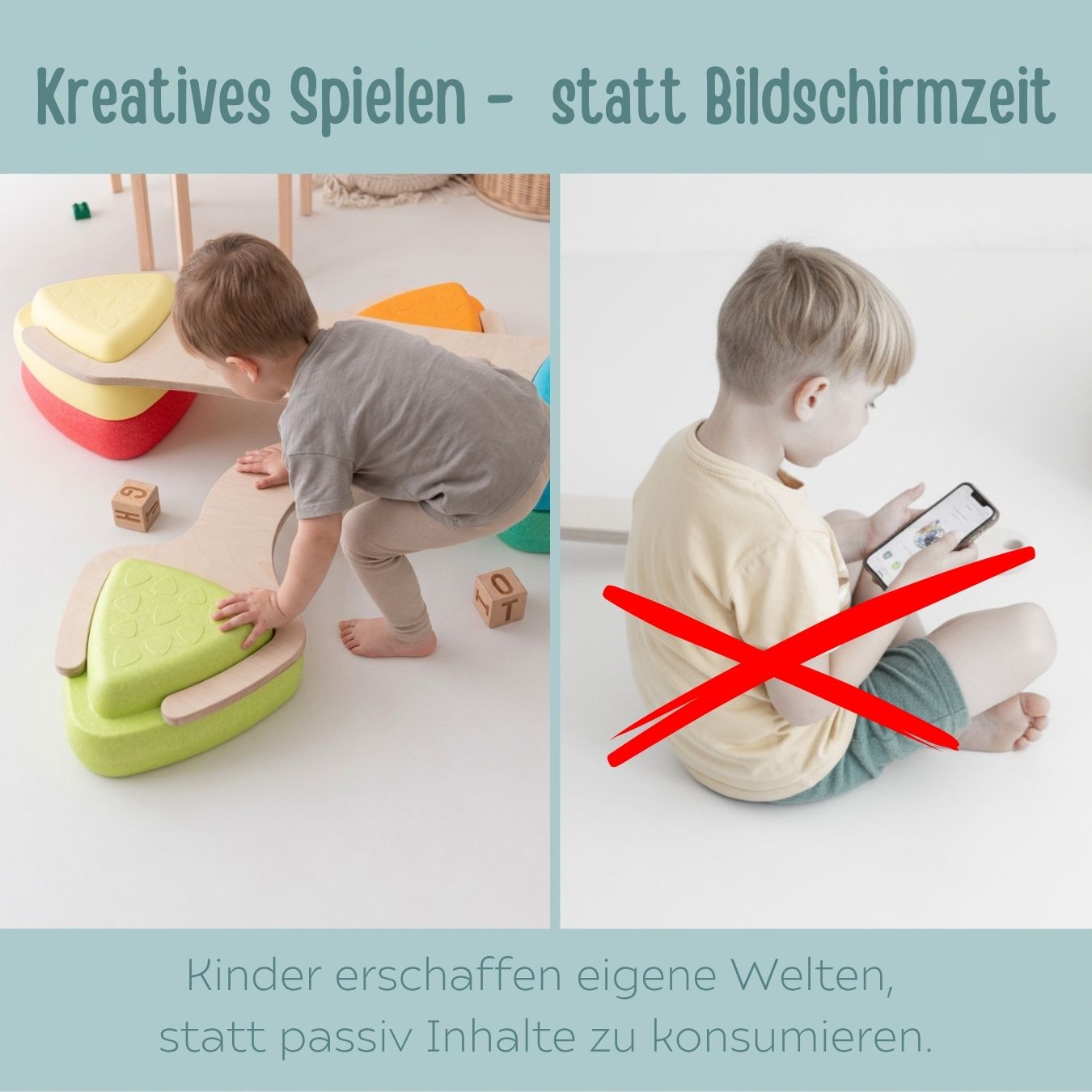 STAPELWELT Abenteuerbrücke für NATTOU Blocky Balance Spielsteine
