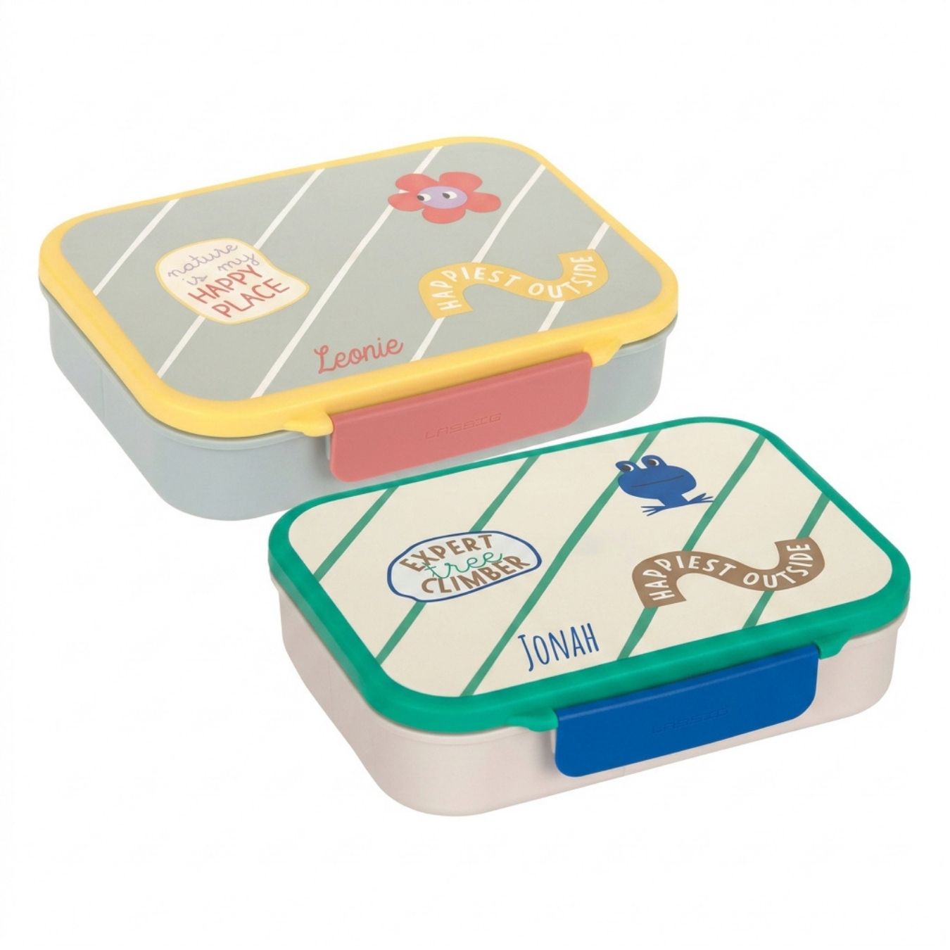 LÄSSIG Bento Brotdose personalisiert - Happy Trails