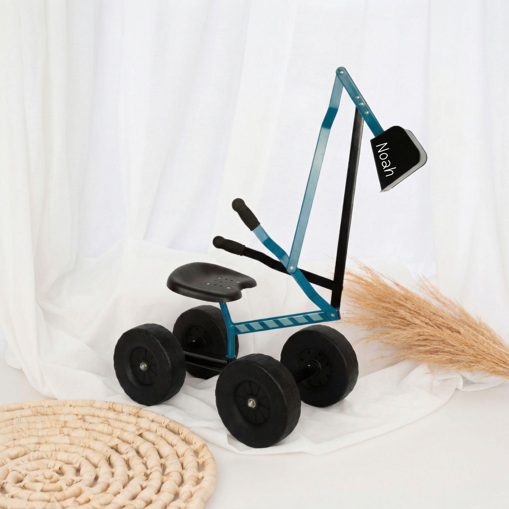 SMALL FOOT Sitzbagger blau personalisierbar