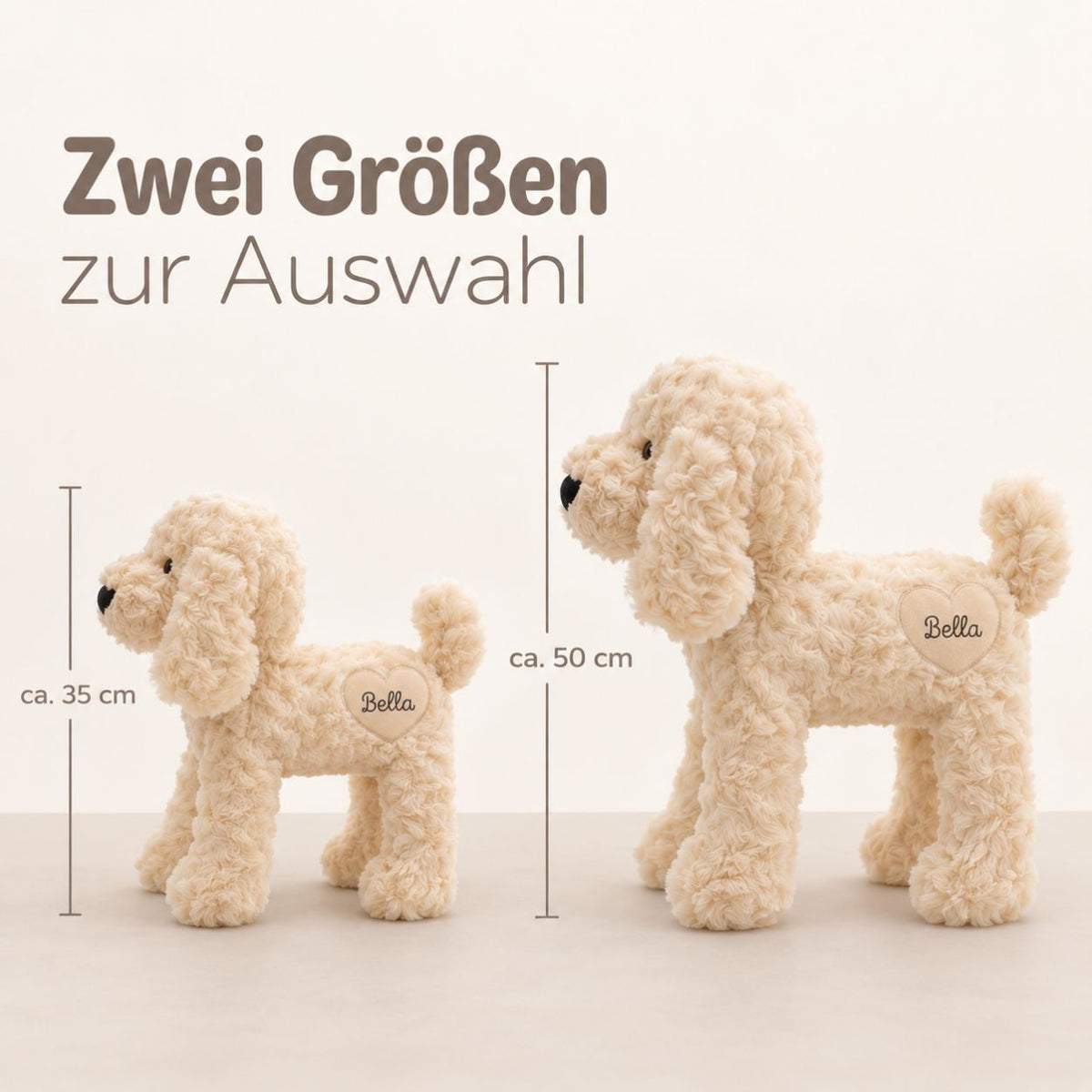 Hund Kuscheltier personalisiert