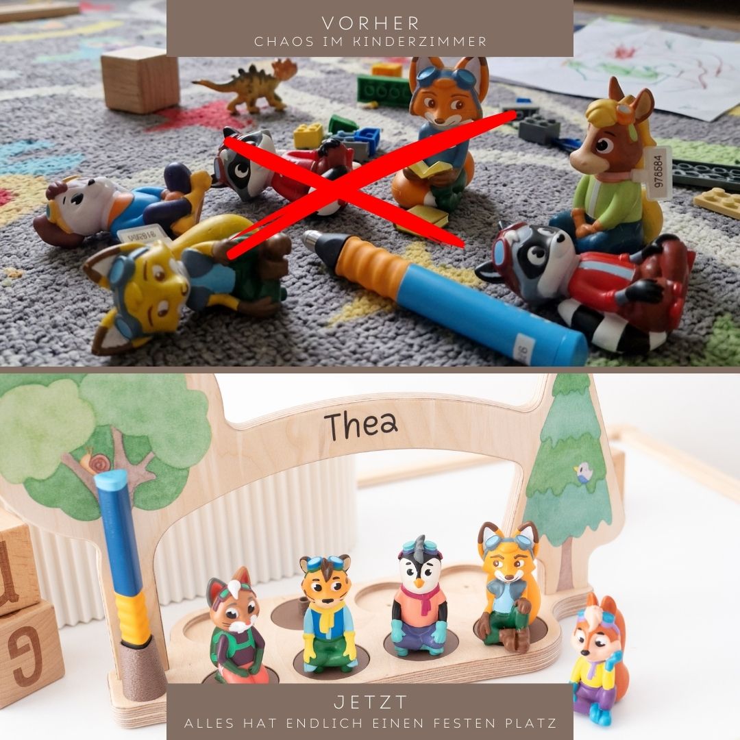 Modulares Regal für Edurino Figuren und Eingabestift - Zauberwald