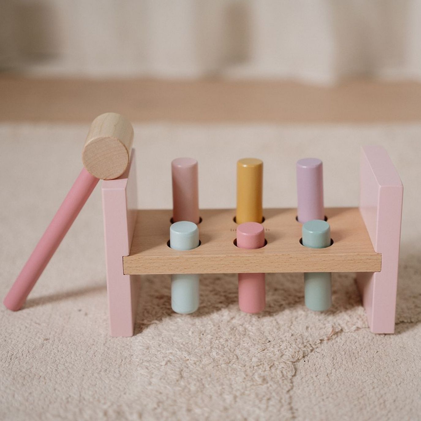 LITTLE DUTCH Holz Hammerbank - Fairy Garden rosa