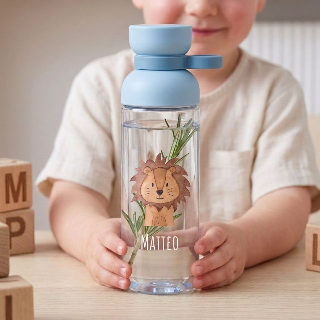 MEPAL Kinder Trinkflasche Vita personalisiert - Tier Aquarell