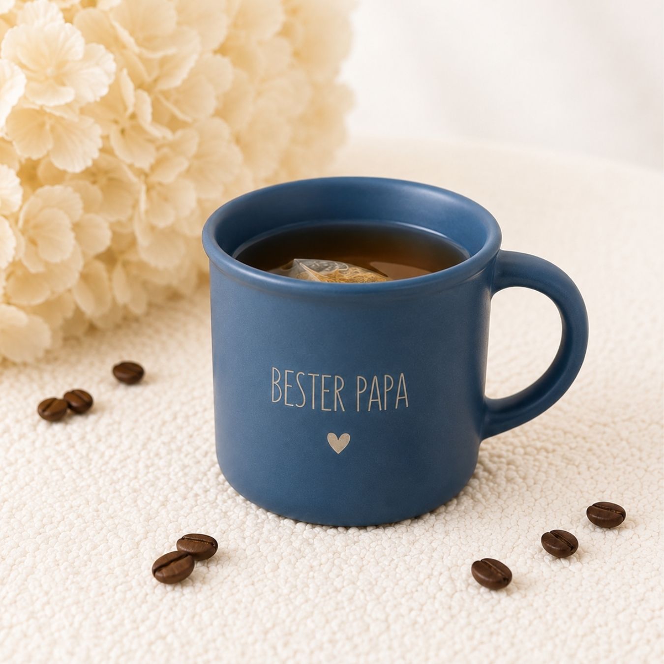 Kaffeetasse Keramik 300ml - Name und Herz