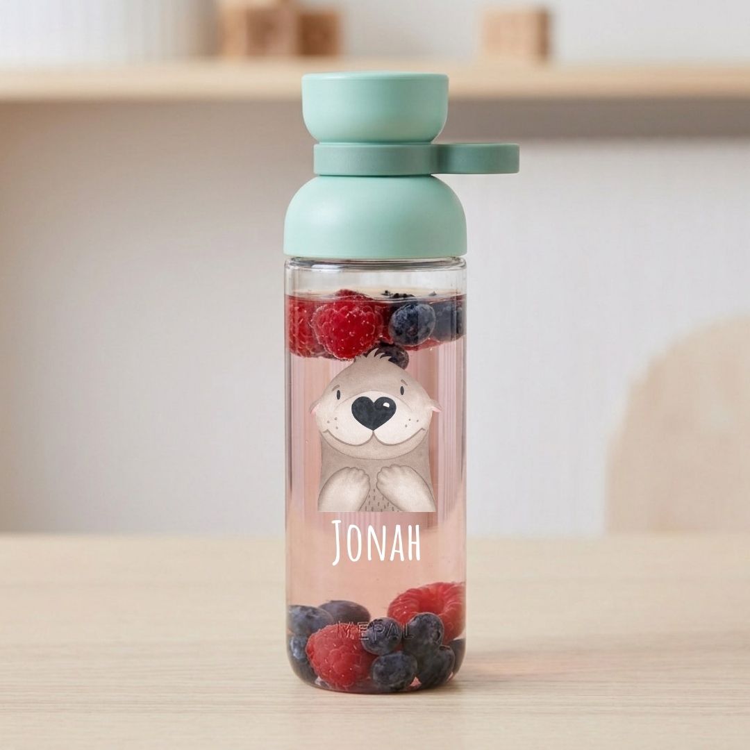 MEPAL Kinder Trinkflasche Vita personalisiert - Tier Aquarell