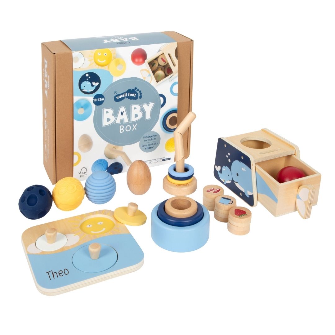 SMALL FOOT Baby-Box - 10 - 12 Monate „Ordnen & Sortieren“