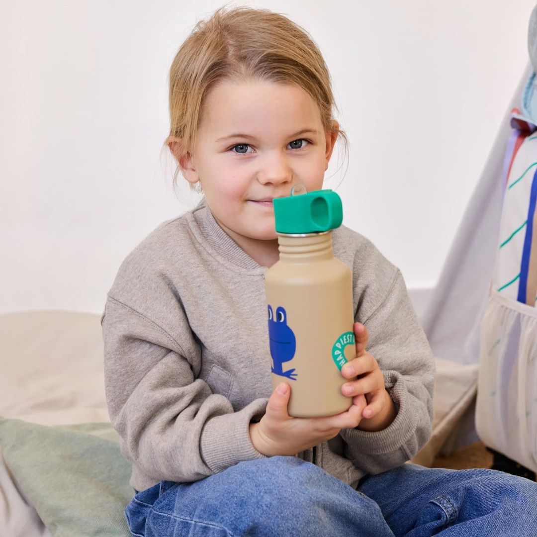 LÄSSIG Edelstahl Kinder Trinkflasche personalisiert - Happy Trails