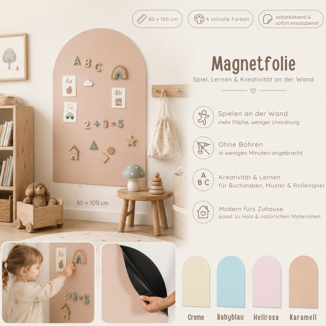 Magnetwand Kinderzimmer selbstklebend 80x100cm