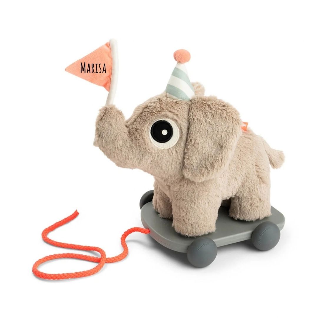 DONEBYDEER Nachziehbares 2-in-1 Spielzeug personalisiert - Elefant