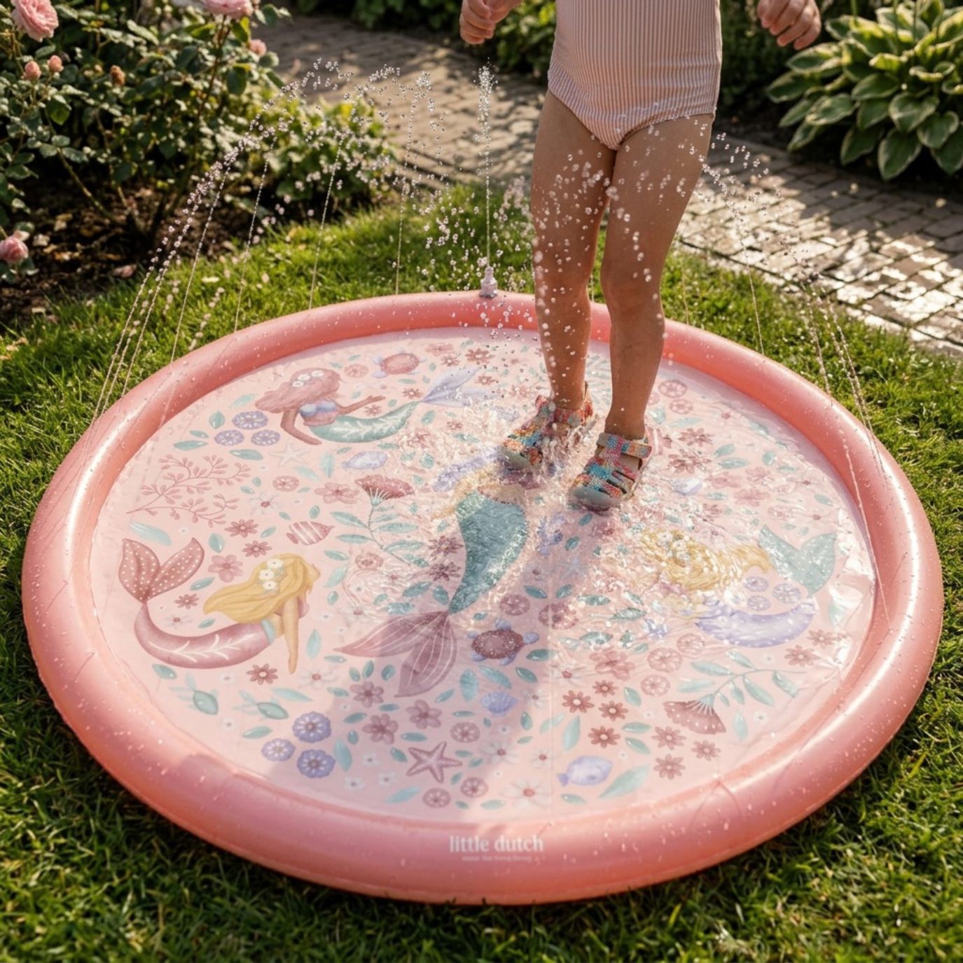 LITTLE DUTCH Wasserspielmatte - Meerjungfrau rosa