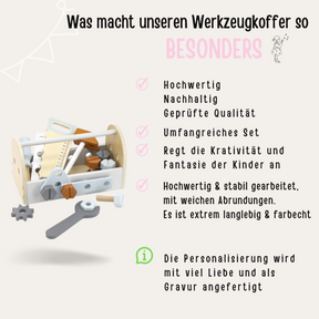 Holz Werkzeugkasten personalisiert