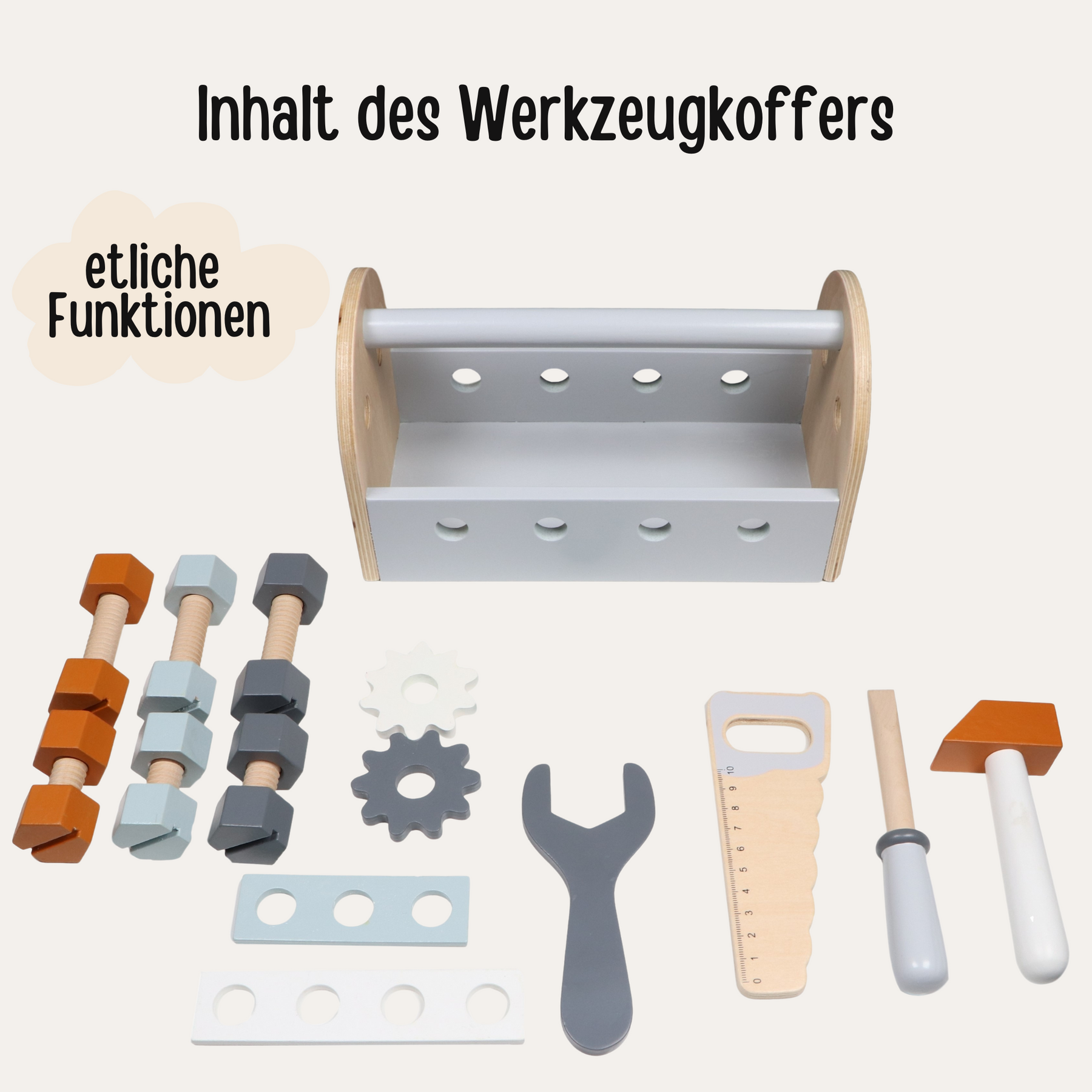 Holz Werkzeugkasten personalisiert