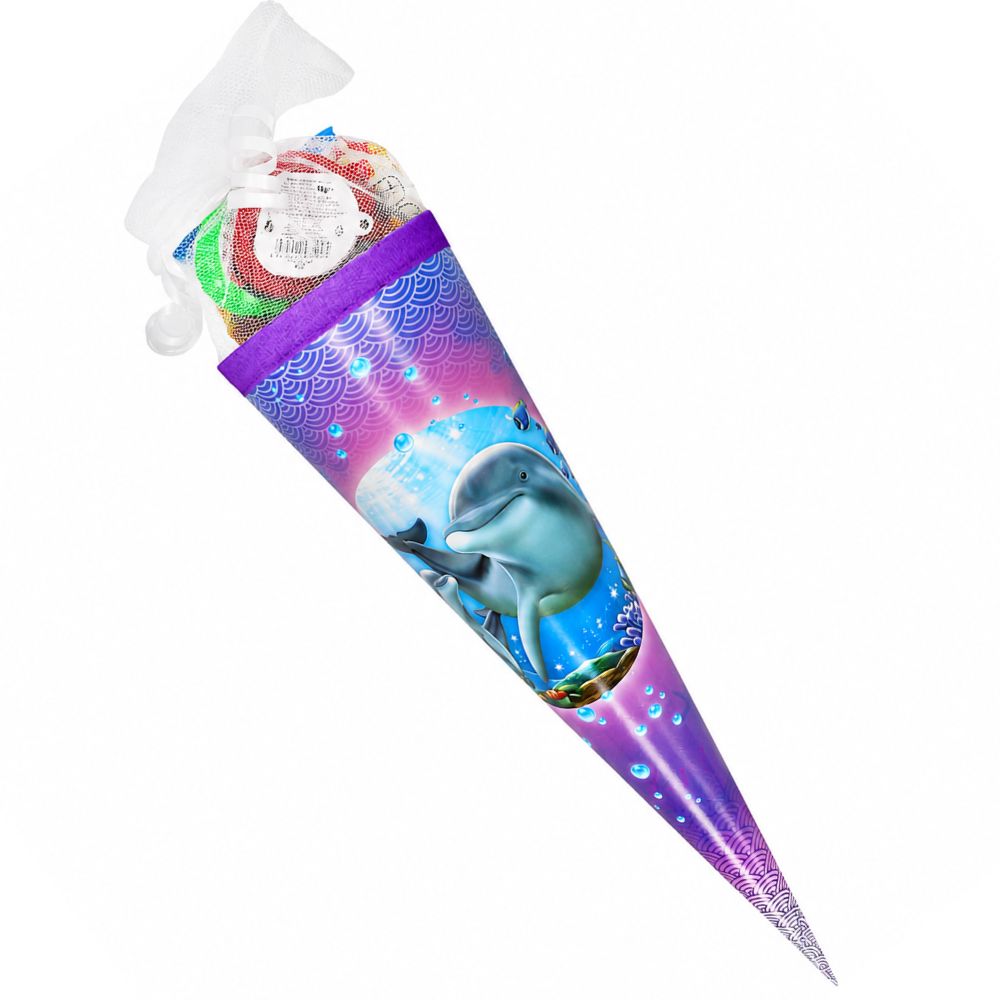 Schultüte Mädchen 80g – gefüllt mit Süßigkeiten