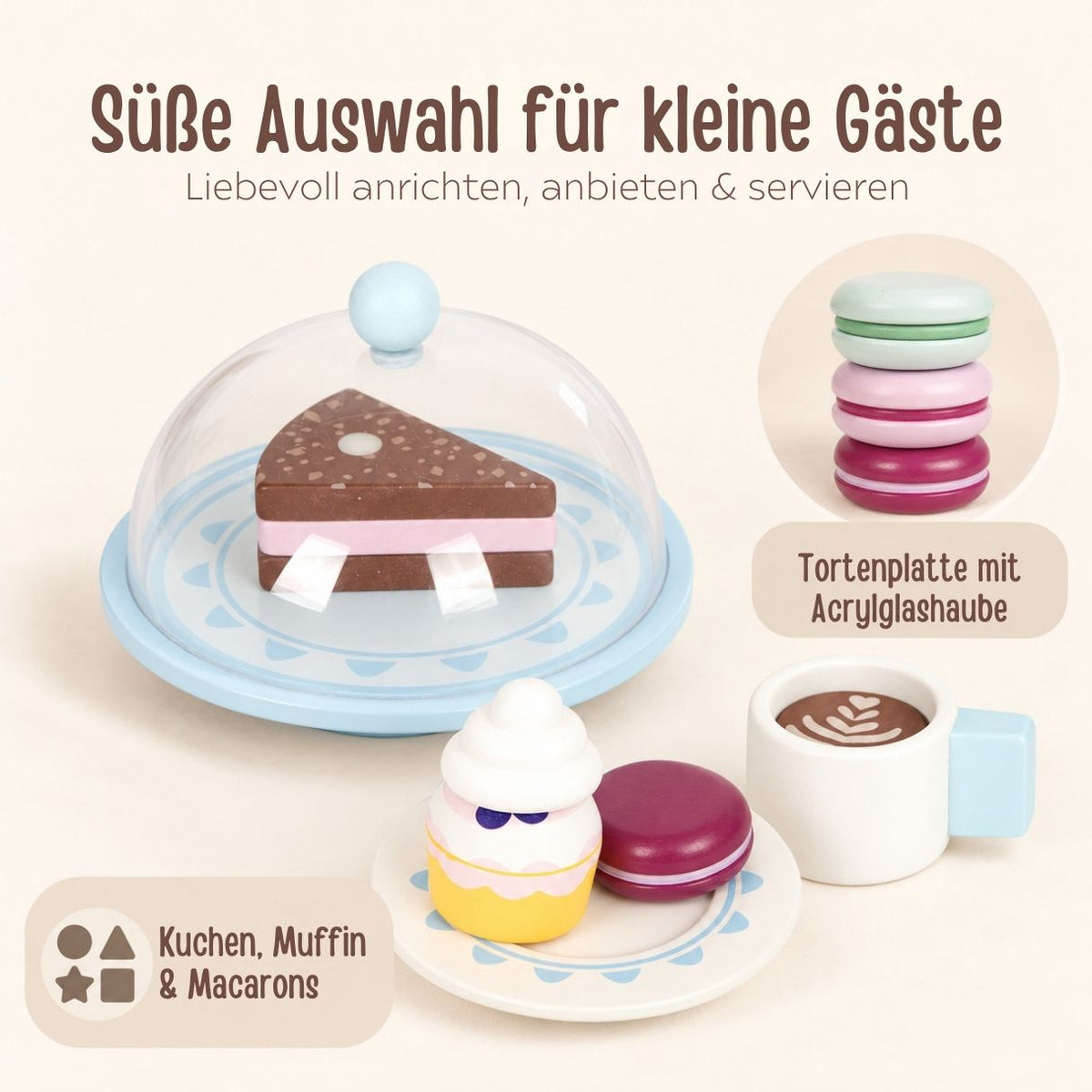 SMALL FOOT Barista Café-Set personalisiert