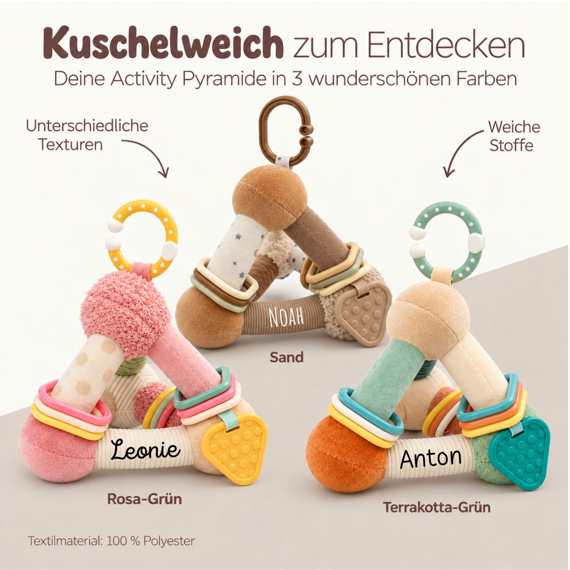 NATTOU Weiche Activity Pyramide personalisiert