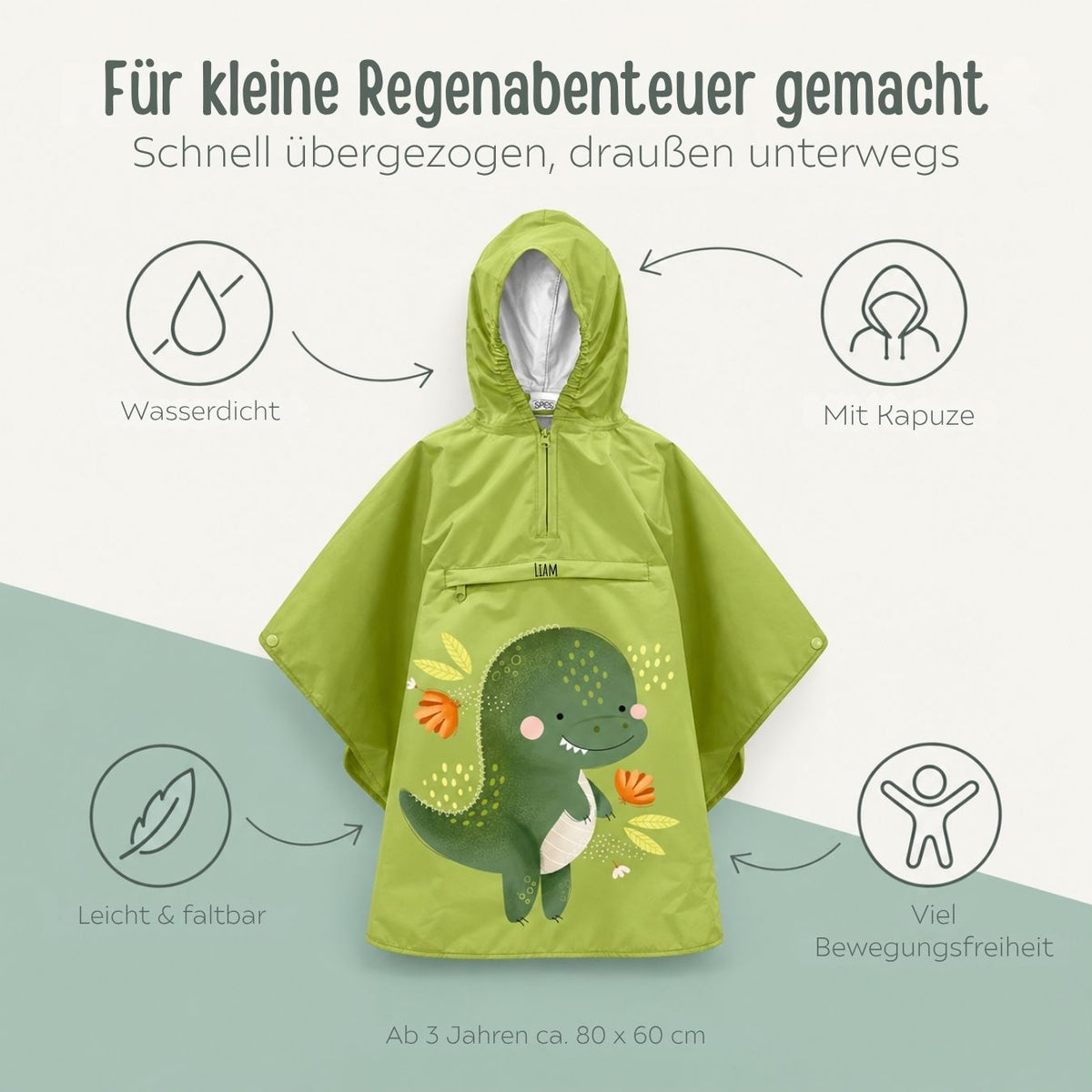 SASSI Kinder Regencape personalisiert