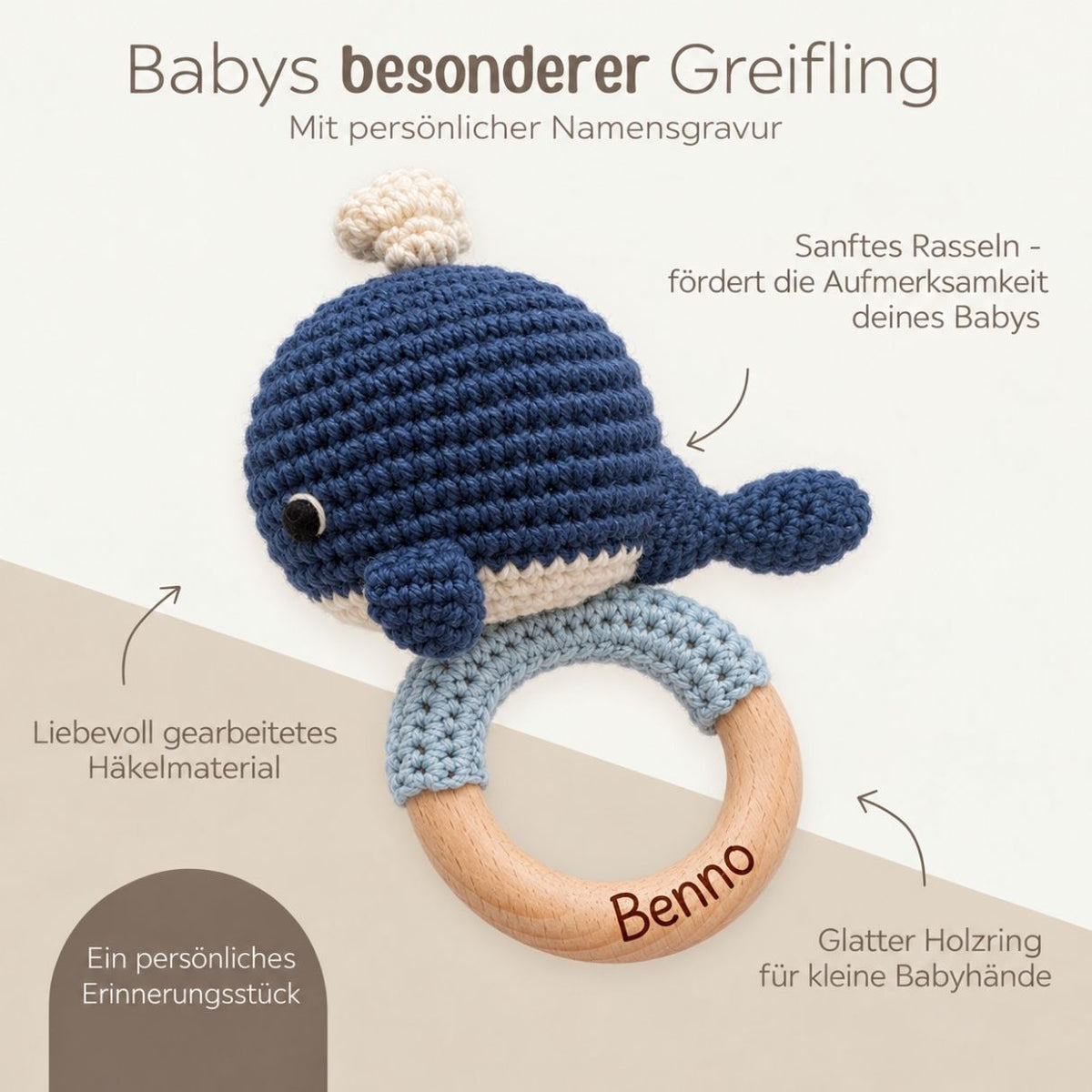 Greifling Wal personalisiert