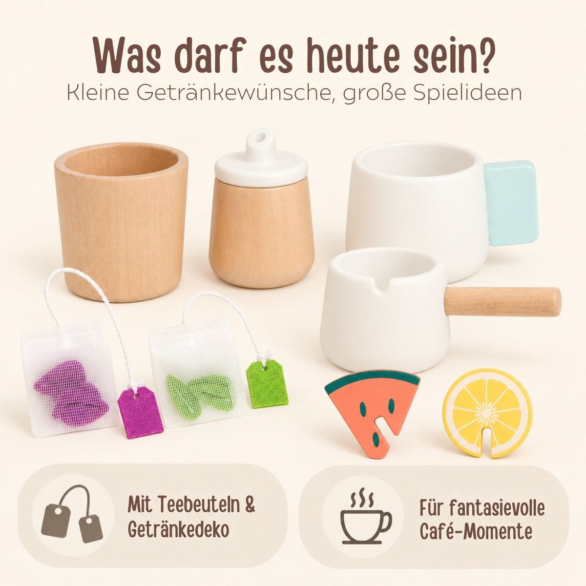 SMALL FOOT Barista Café-Set personalisiert