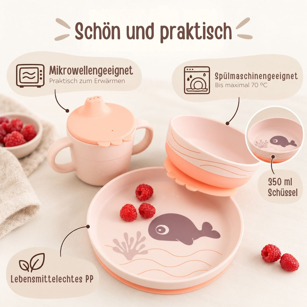 DONEBYDEER Geschirrset personalisiert - Foodie - Wally