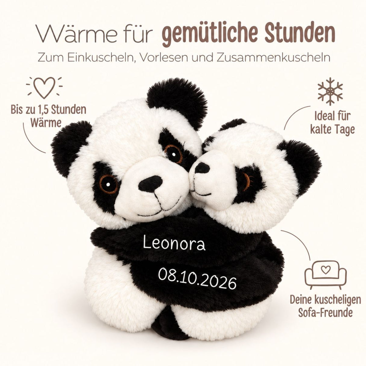 HABIBI PLUSH Wärmetier Paar personalisiert
