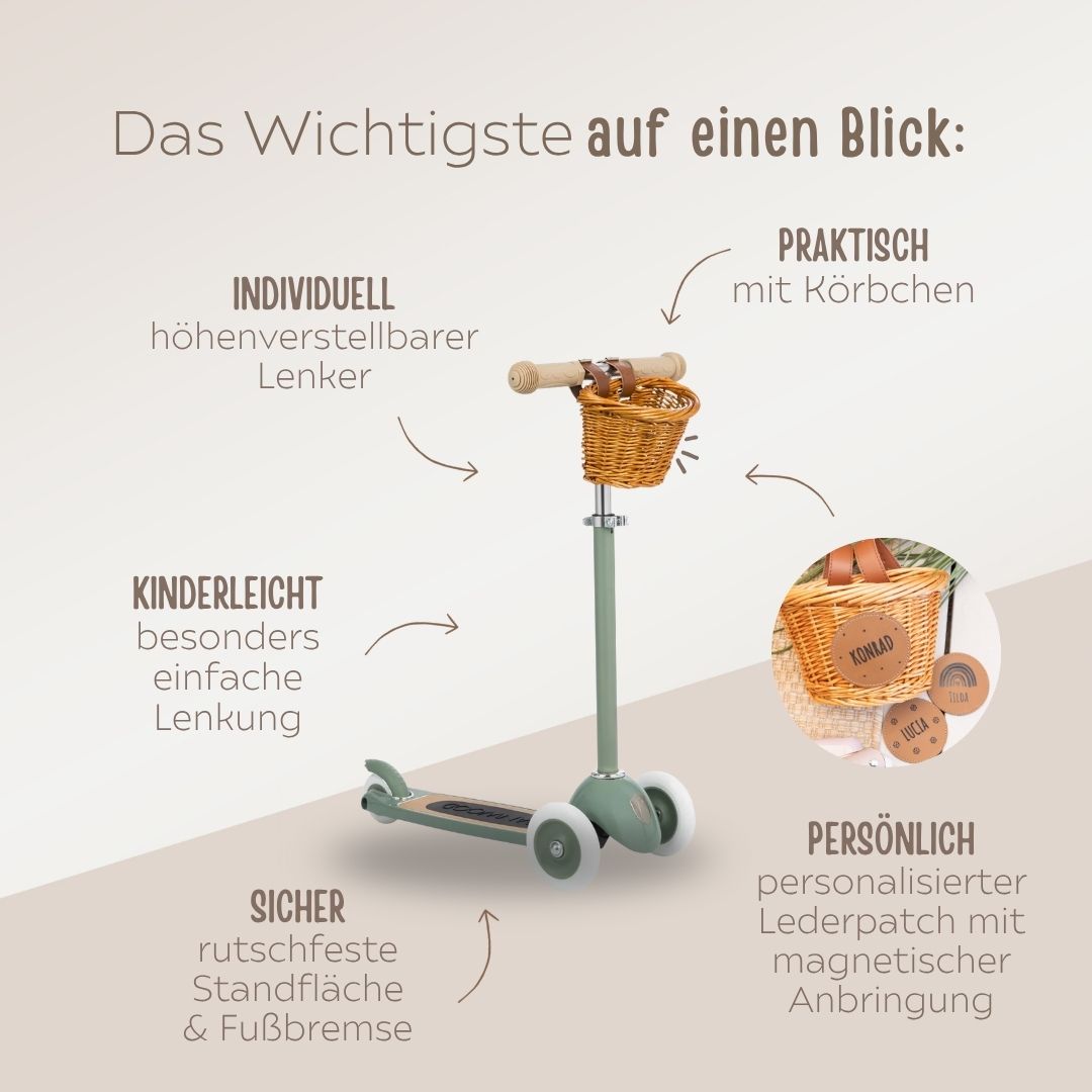 BANWOOD Roller mit personalisierbaren Patch