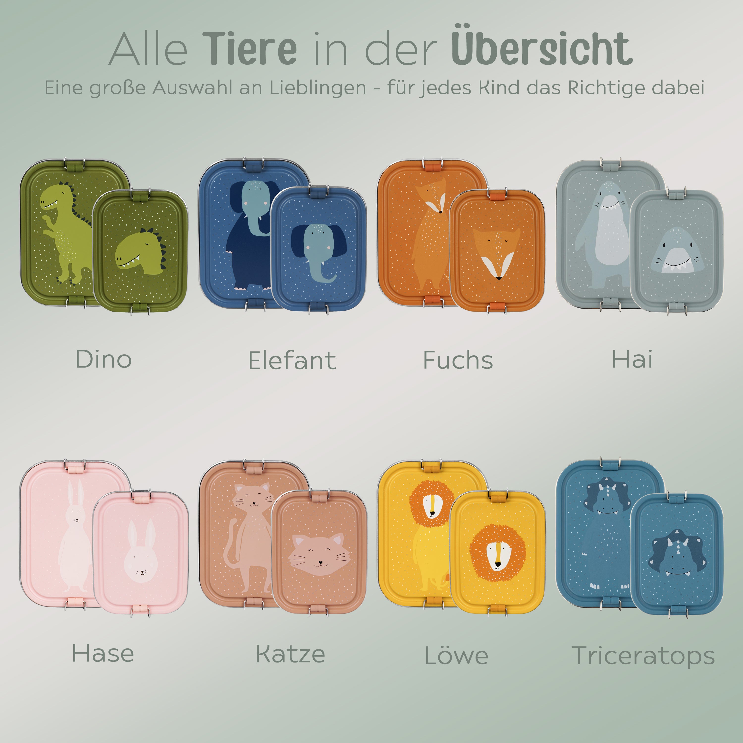 TRIXIE Lunchbox Edelstahl Tier personalisiert