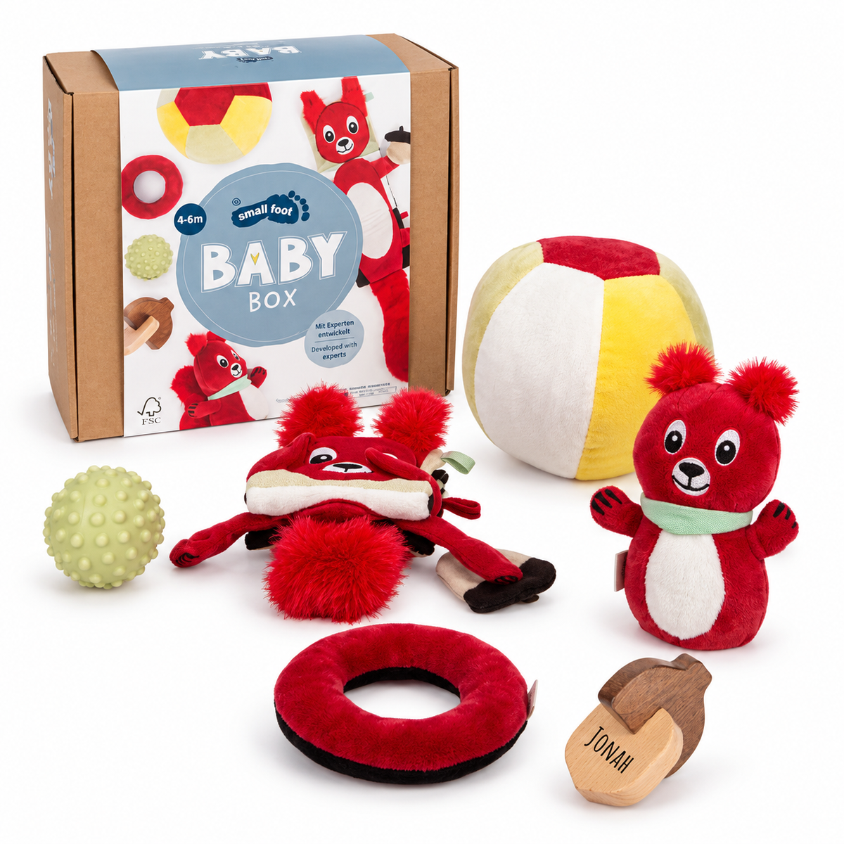 SMALL FOOT Baby-Box - 4 - 6 Monate „Erkunden & Begreifen“