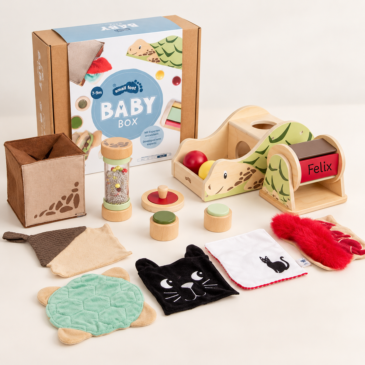 SMALL FOOT Baby-Box - 7 - 9 Monate „Probieren & Verstehen“