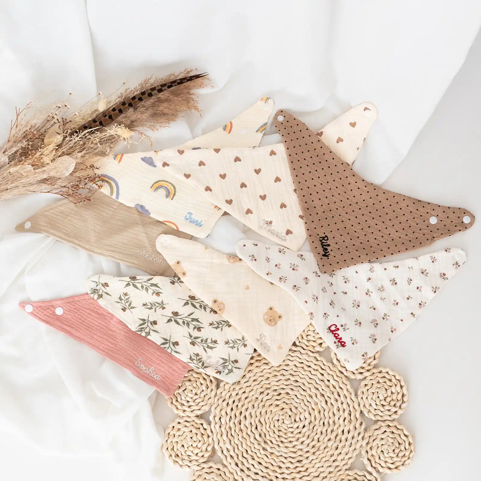 Baby/Kinder Halstuch personalisiert Halstücher -  wunderwunsch