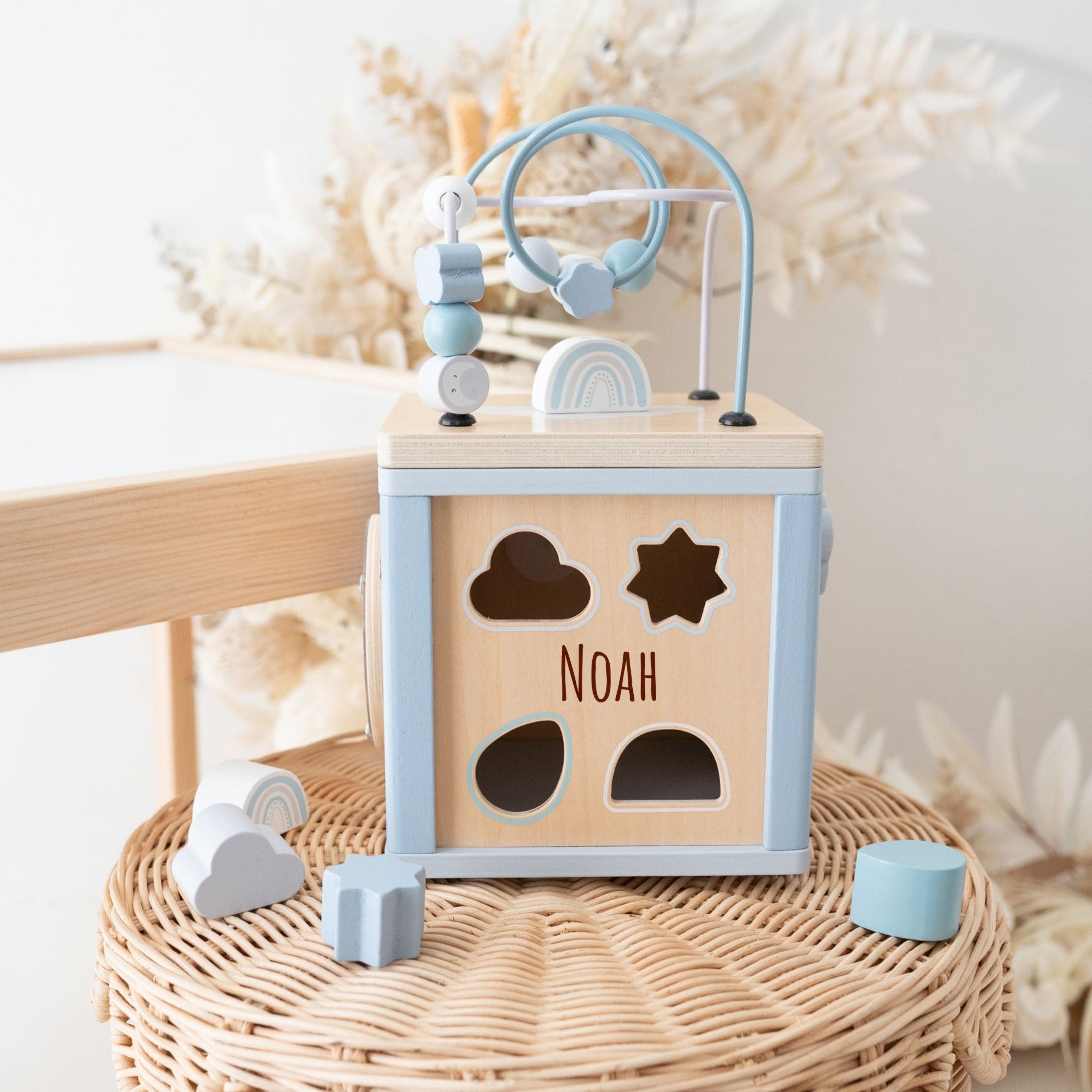 SMALL FOOT Motorikwürfel Formen personalisiert