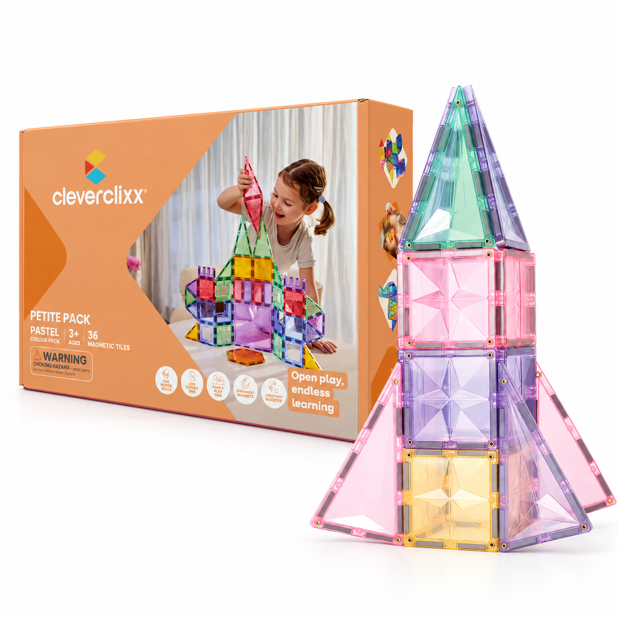 CLEVERCLIXX Petite Pack Pastel, 36 Teile