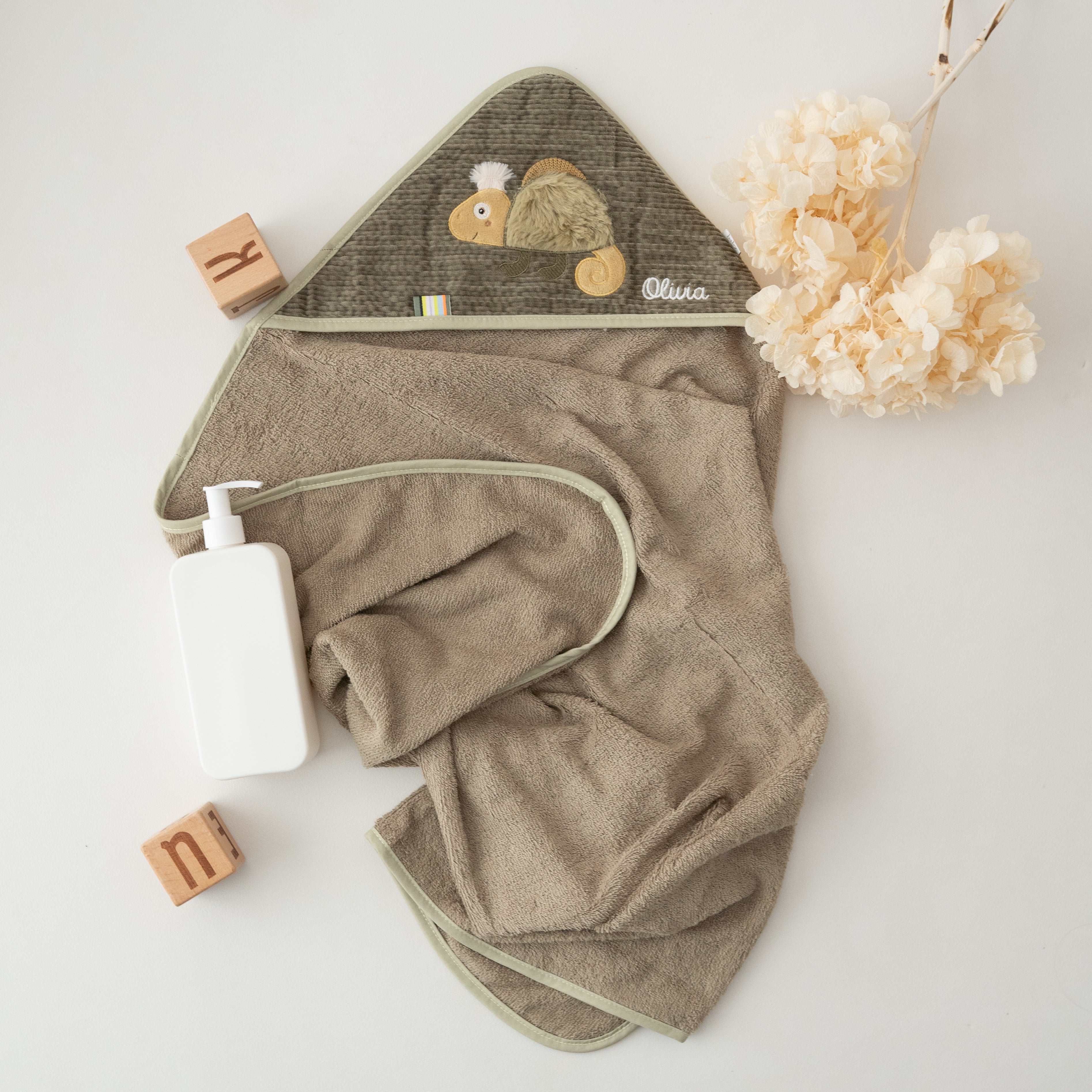 FEHN Tier Baby Kapuzenhandtuch Frottee