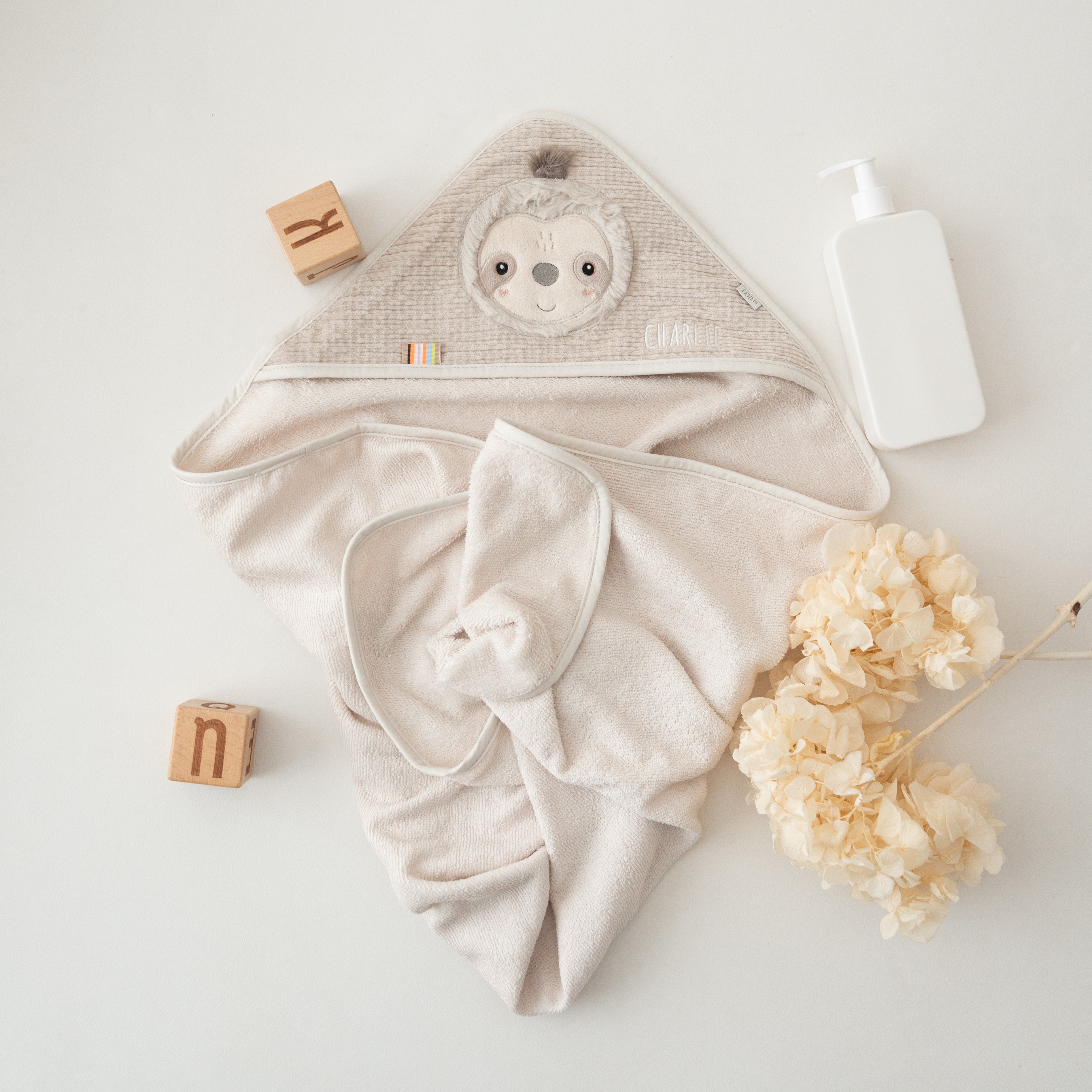 FEHN Tier Baby Kapuzenhandtuch Frottee