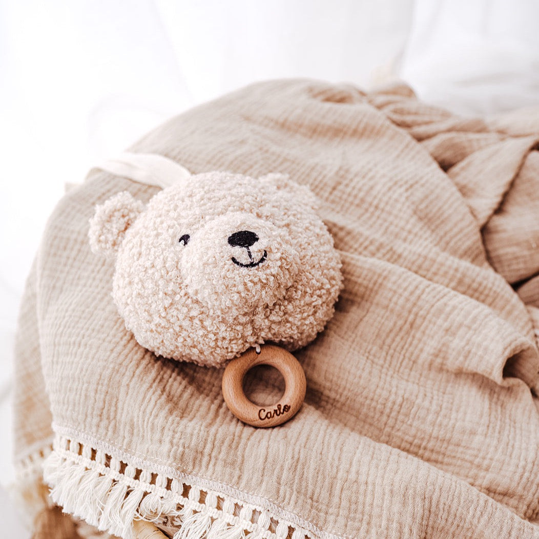 Spieluhr für Babys personalisiert - Teddybär Boucle