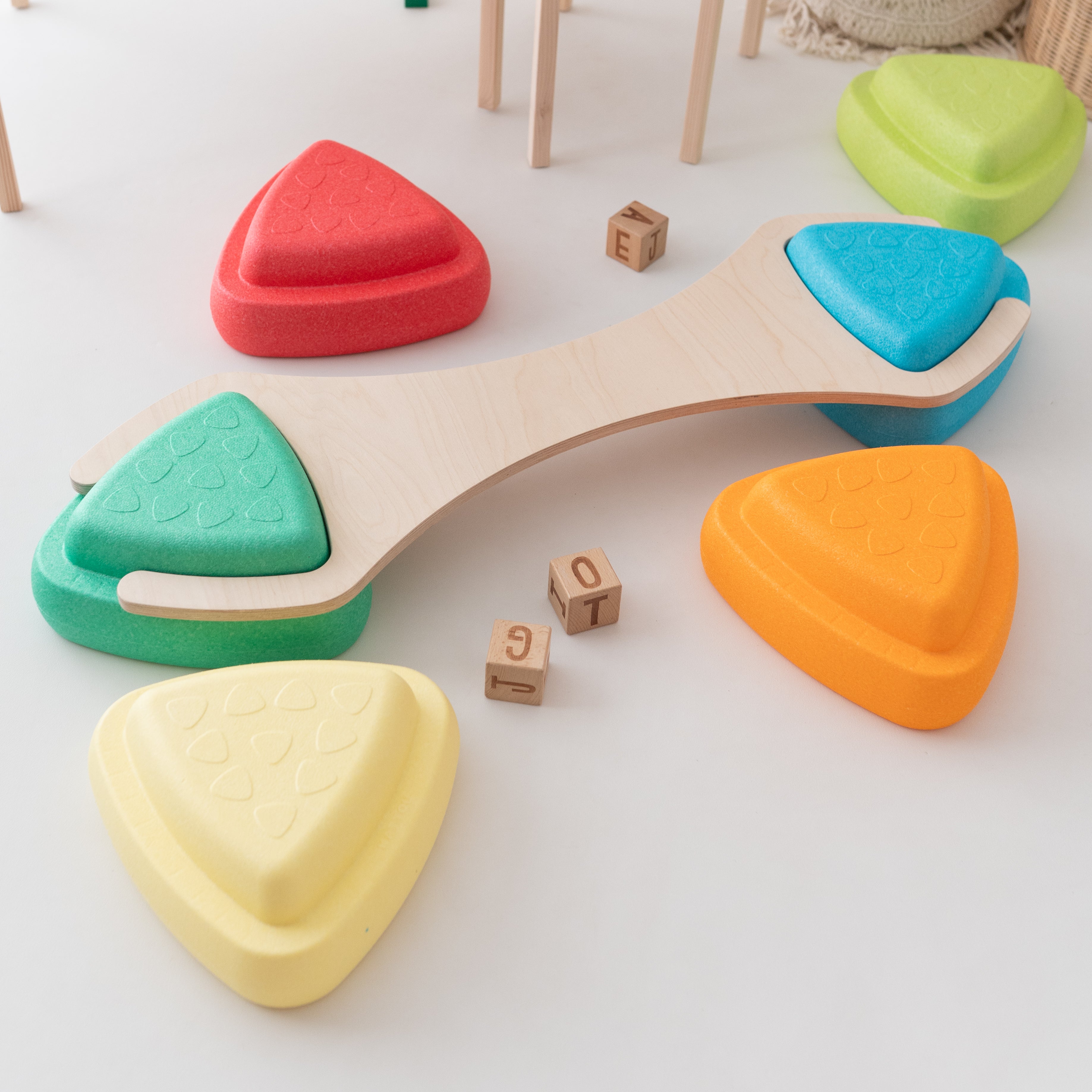 STAPELWELT Abenteuerbrücke für NATTOU Blocky Balance Spielsteine