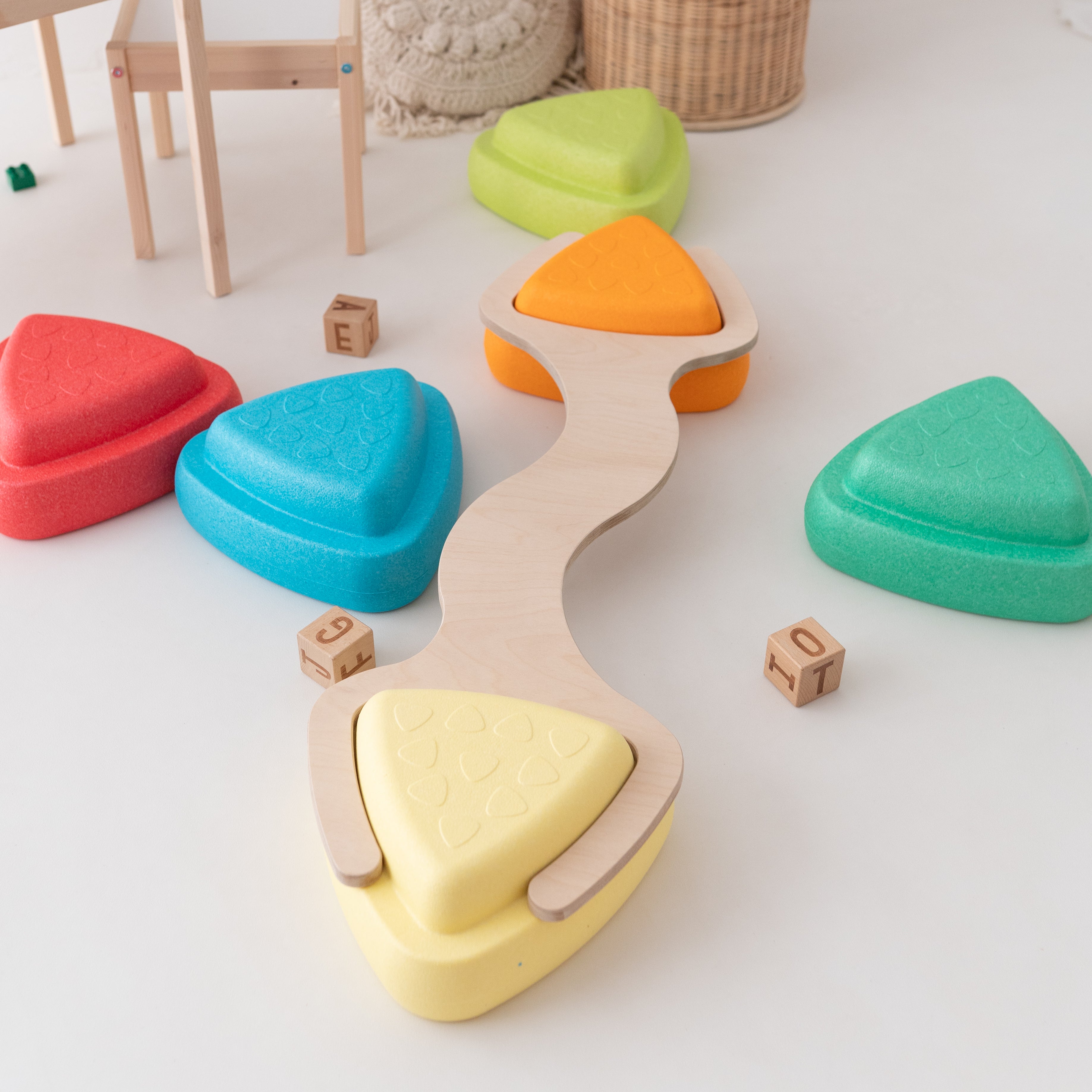 STAPELWELT Abenteuerbrücke für NATTOU Blocky Balance Spielsteine