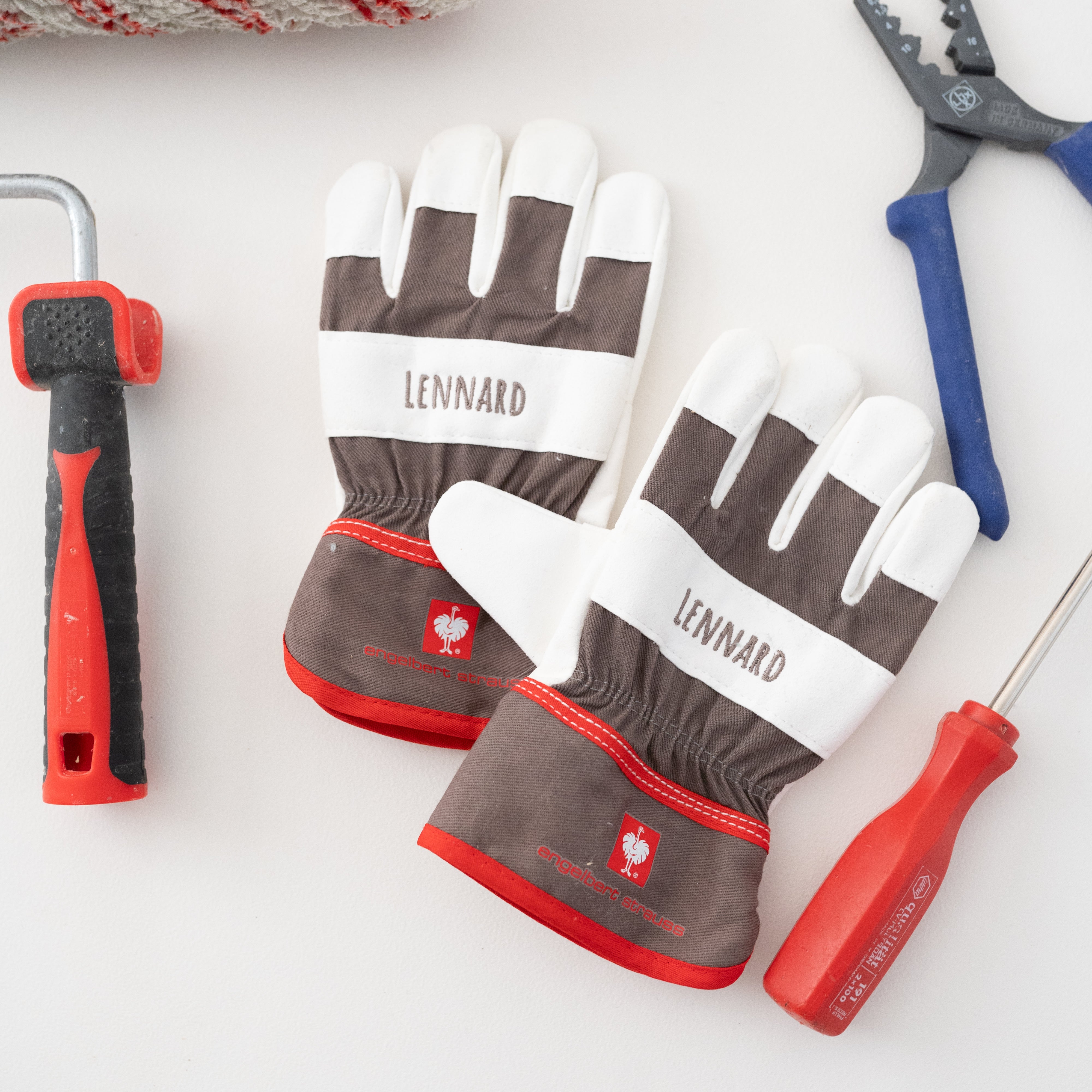 STRAUSS Arbeitshandschuhe & Arbeitshose in 3 Farben - personalisierbar