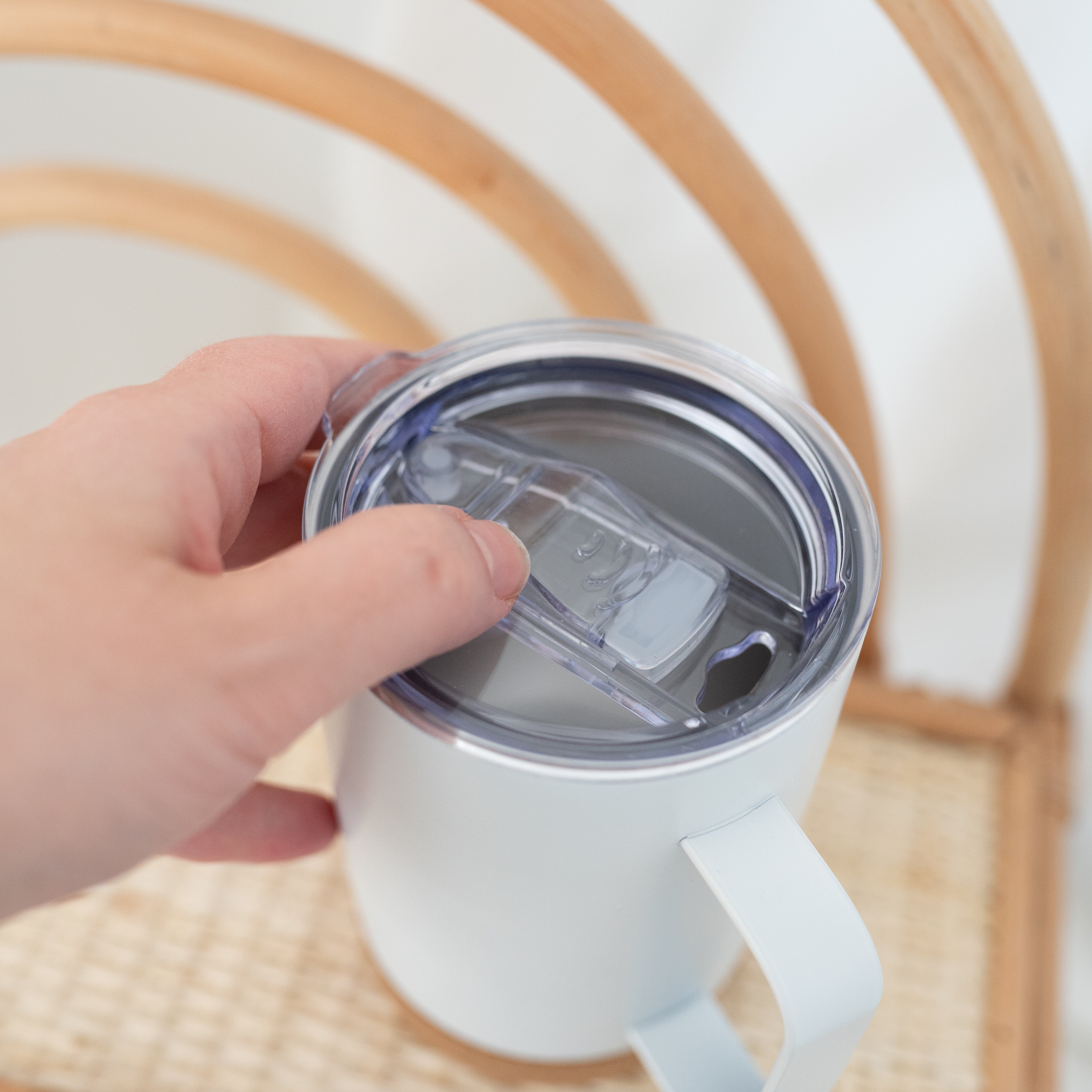 Thermobecher mit Kork - Kleine Menschen große Herzen