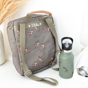 Kindergartenrucksack und Trinkflasche personalisiert - Marke Vresk
