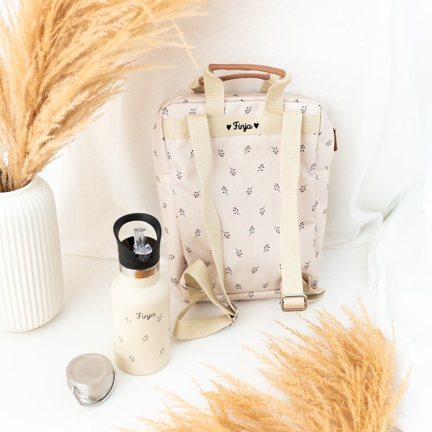 Kindergartenrucksack und Trinkflasche personalisiert - Marke Vresk