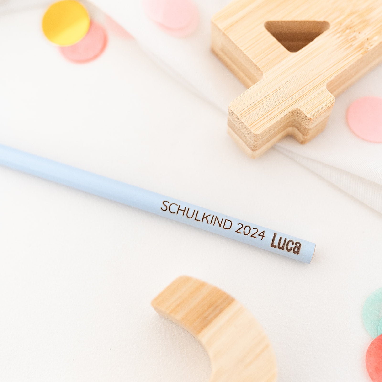 Bleistift pastell personalisiert - Schulkind 2024