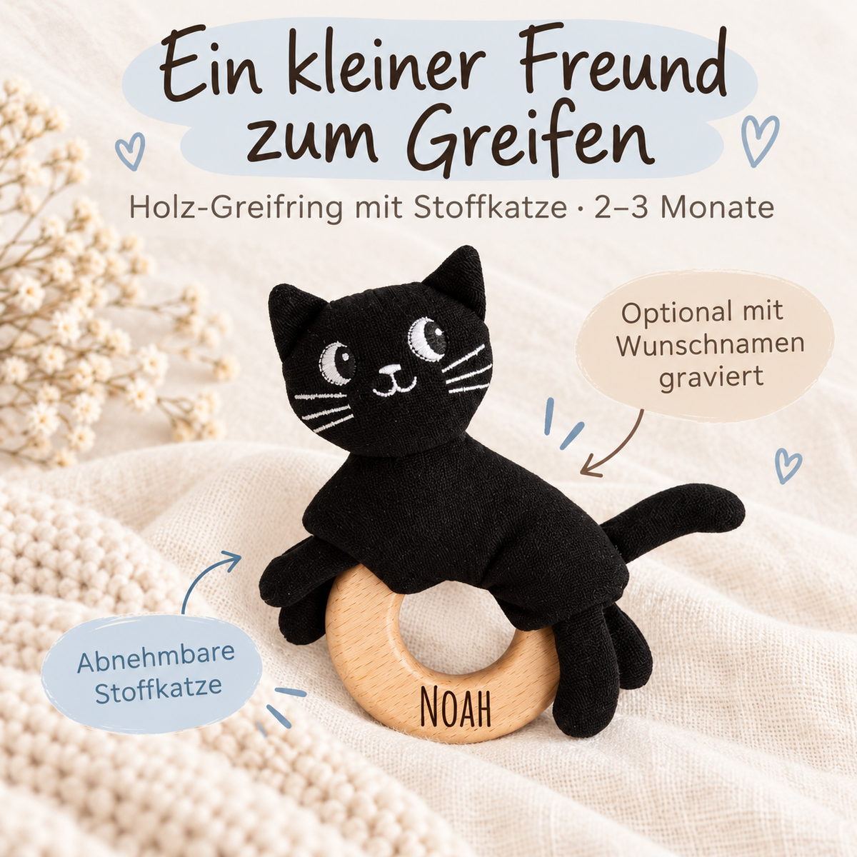 SMALL FOOT Baby-Box - 0 - 3 Monate „Wahrnehmen & Ankommen“