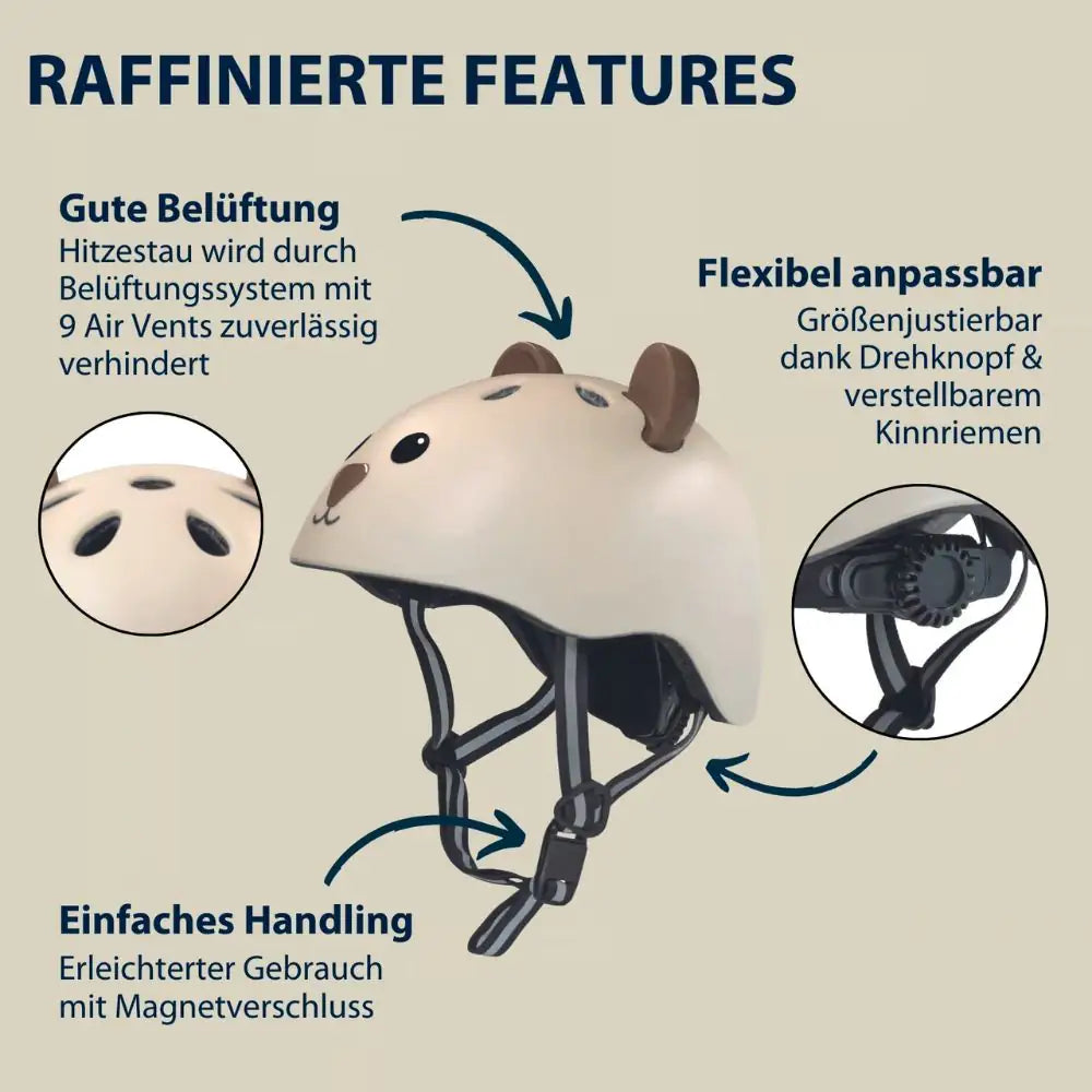 HUDORA Kinderhelm Tier Helm -  wunderwunsch